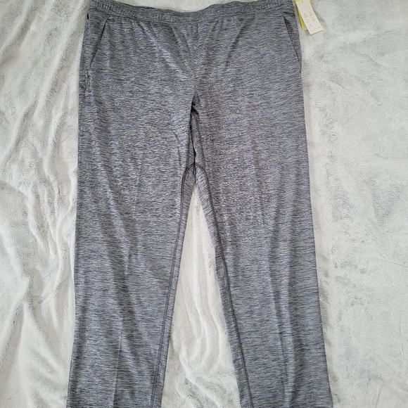 All In Motion Mens XXL Heathered Blue Gray Soft Stretch Athleisure Lounge Pants - Picture 2 of 13